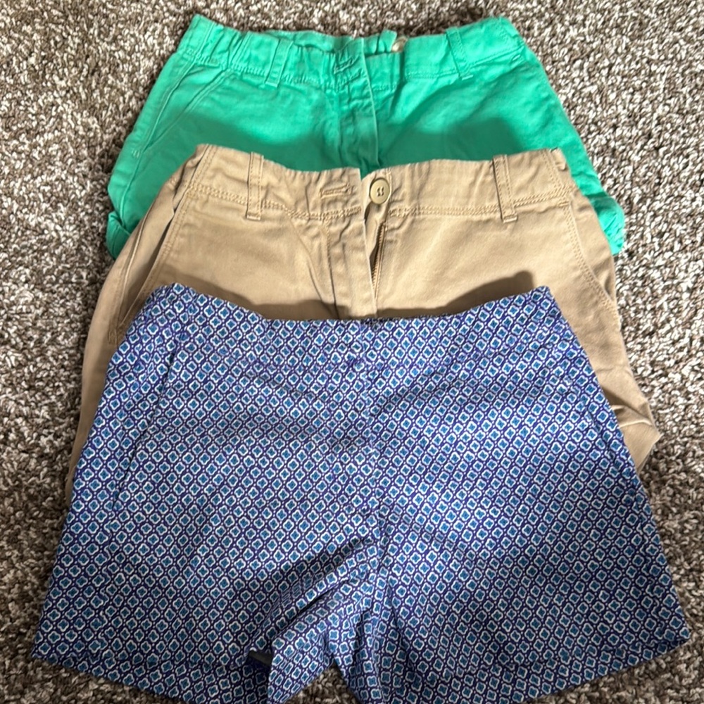 Kids Shorts Set - Green, Tan, and Blue